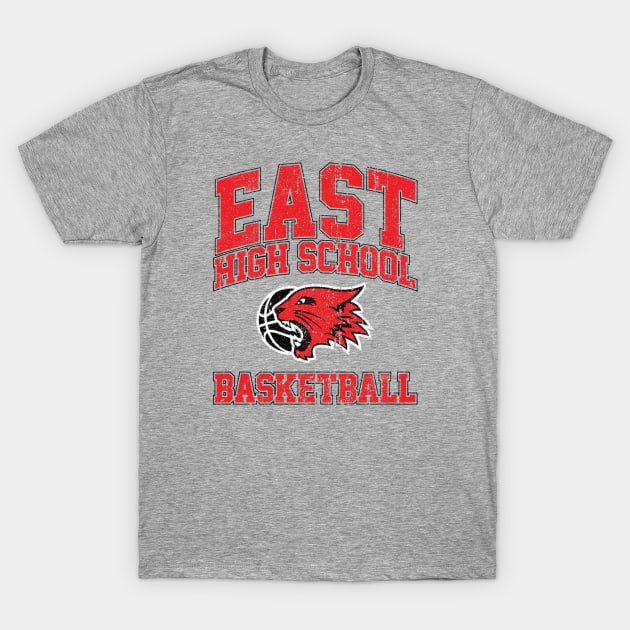 East High School Basketball (Variant) T-Shirt by huckblade